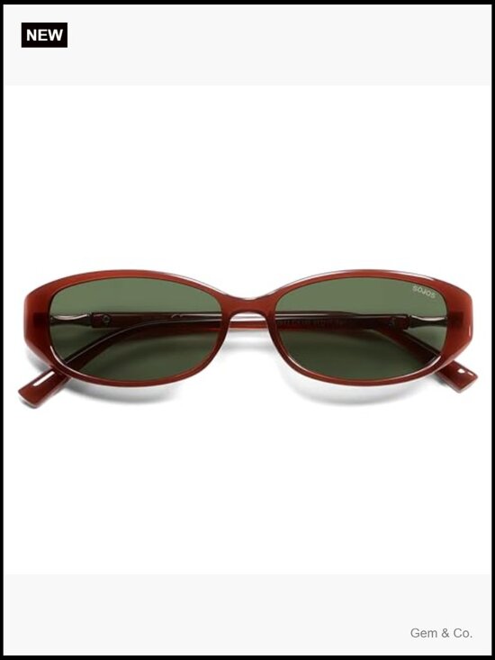 Trendy Polarized Retro Oval Sunglasses for Women Chic 90s Sunnies Lightweight main image 4